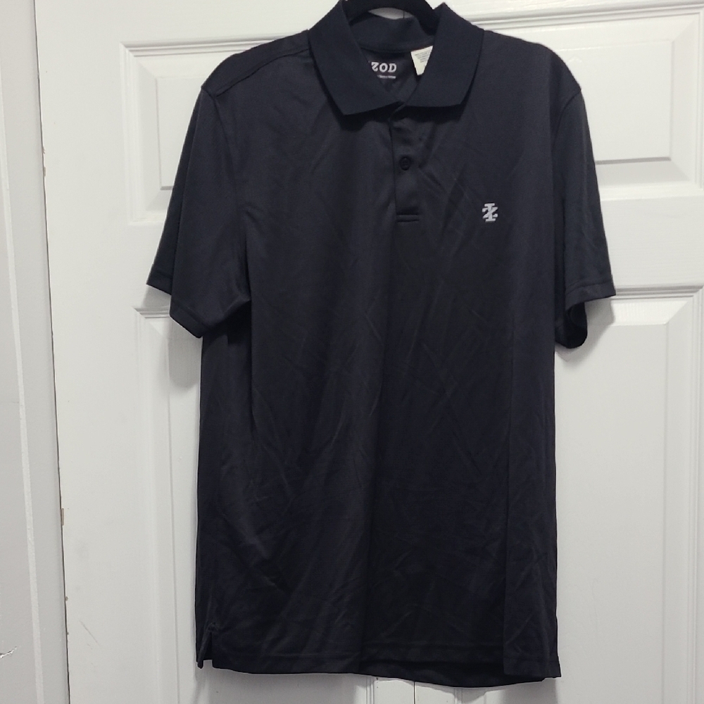 IZOD Men's Black Polo Shirt Size Large